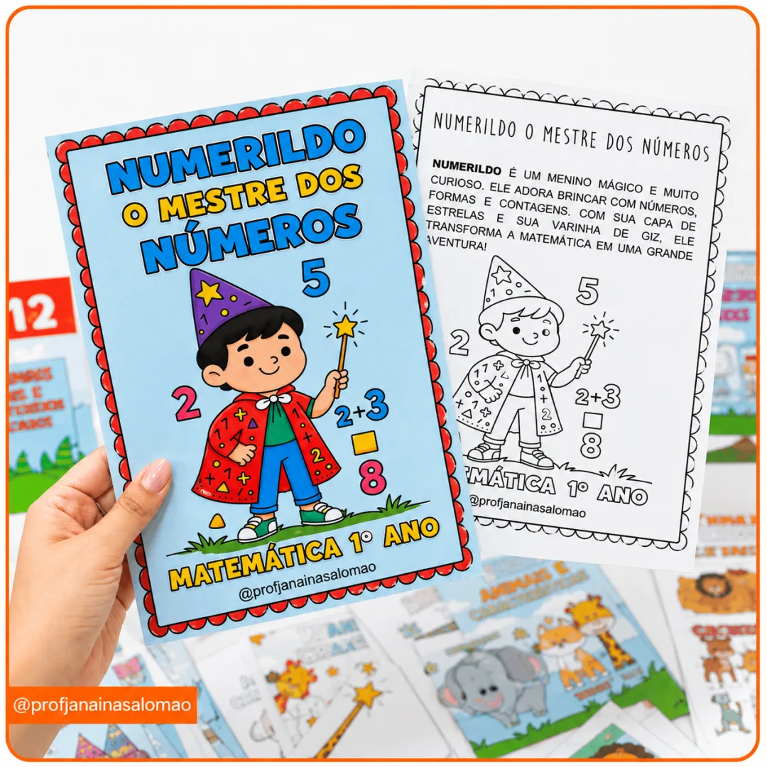 NUMERILDO O MESTRE DOS NÚMEROS – SEQUÊNCIA DIDÁTICA DE MATEMÁTICA PARA O 1º ANO | APOSTILA EM PDF