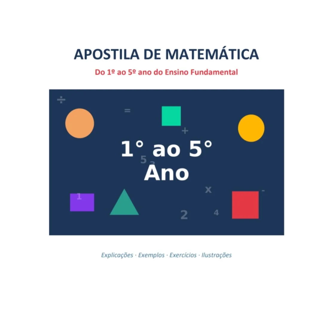 Apostila de Matemática 1º ao 5º Ano - PDF