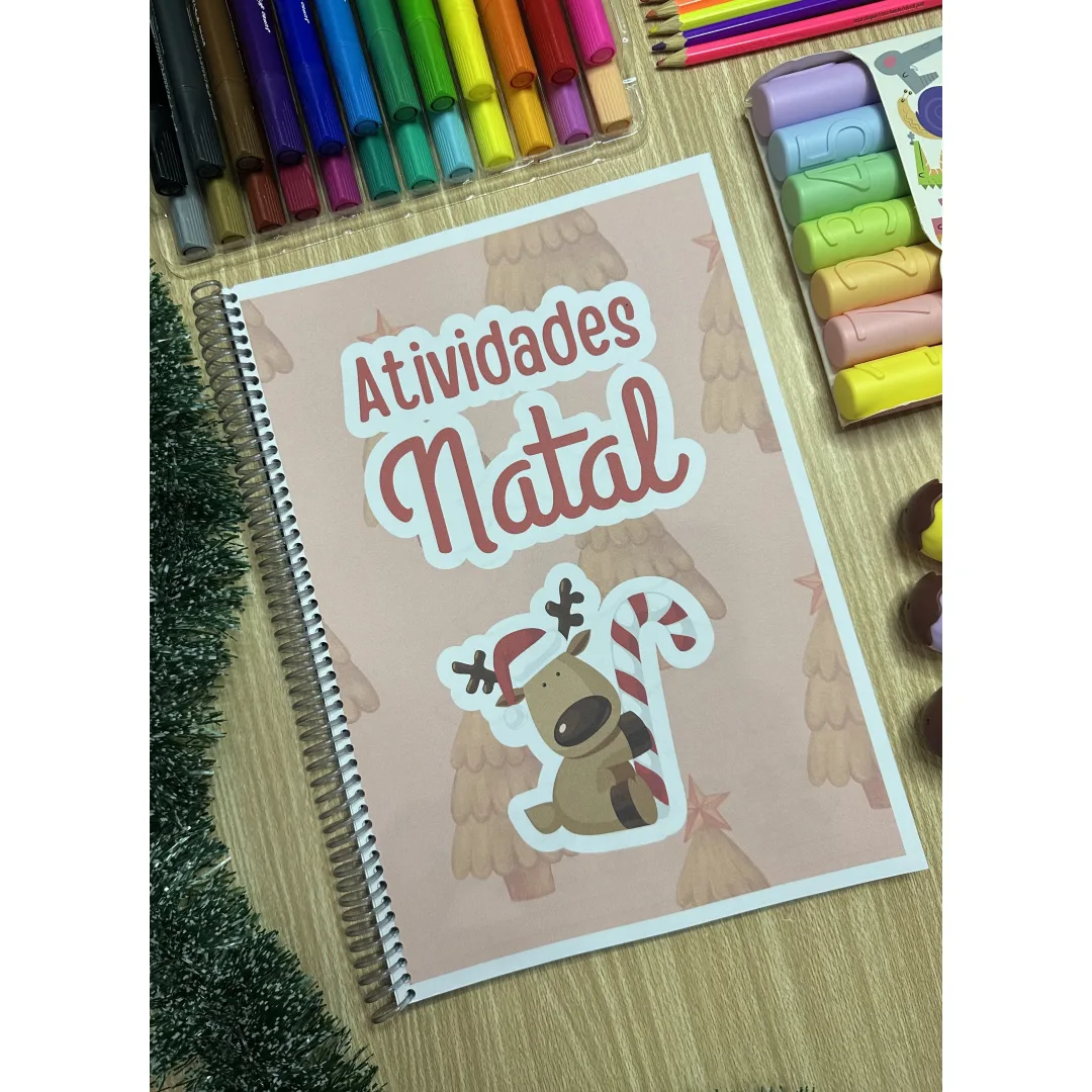 Apostila de Natal — Mais de 50 Páginas para Crianças de 3 a 6 Anos em PDF