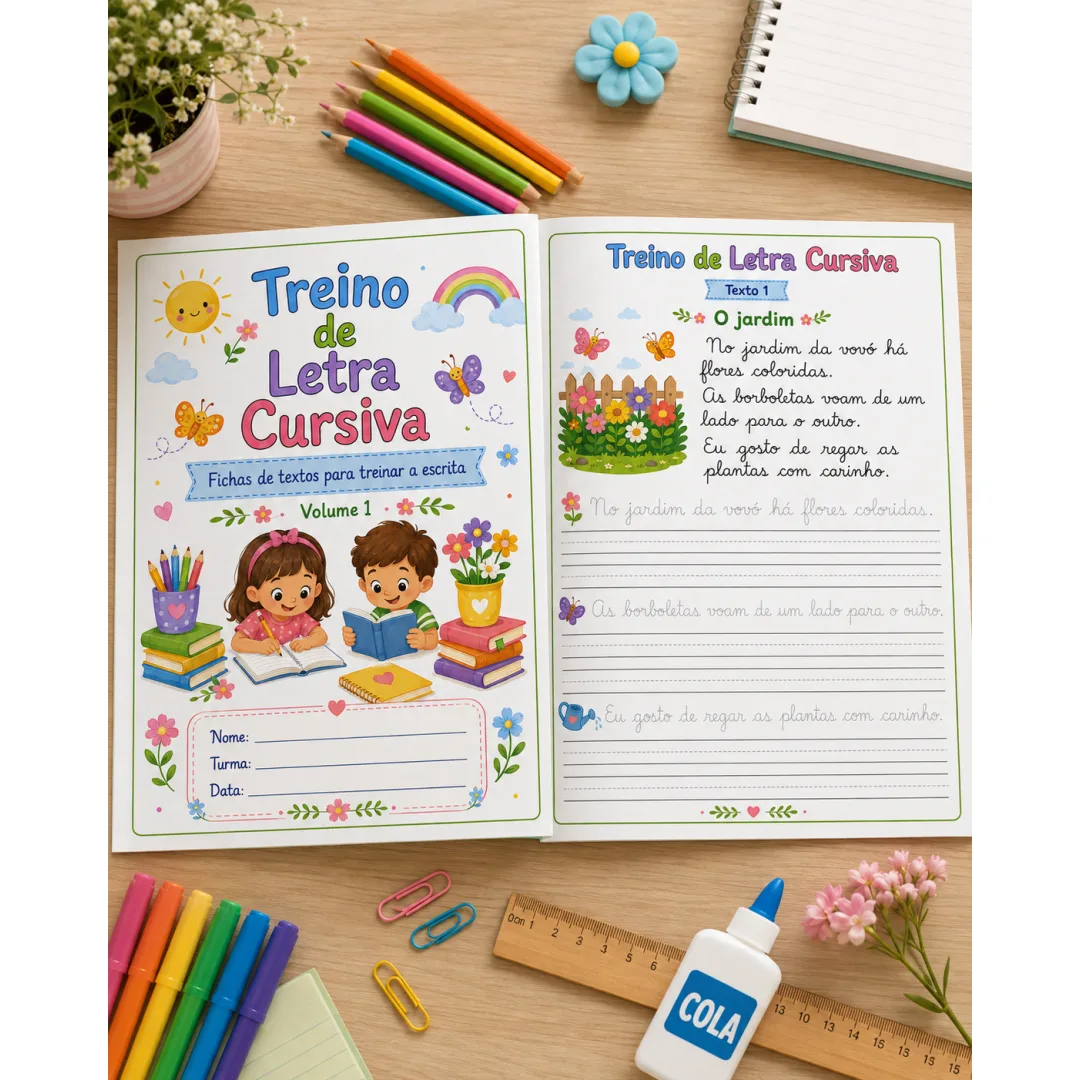 Apostila de Treino de Letra Cursiva