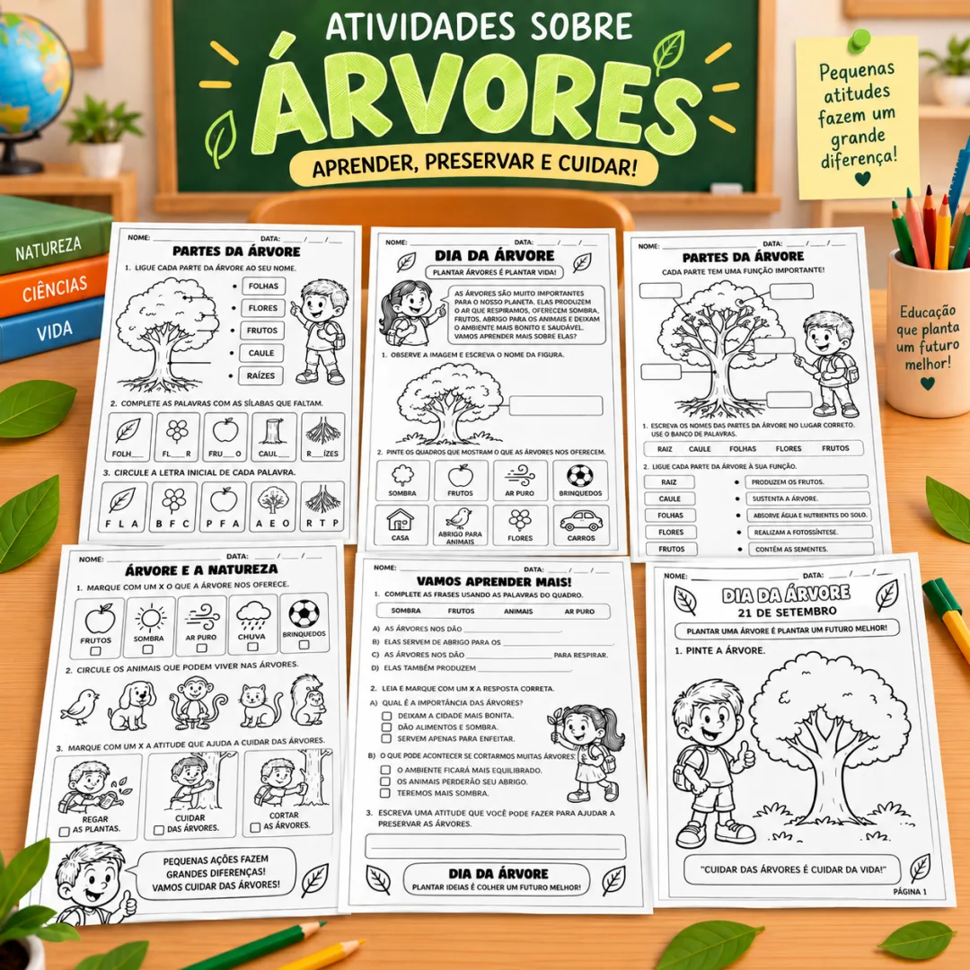 Apostila Dia da Árvore – Atividades de Ciências em PDF
