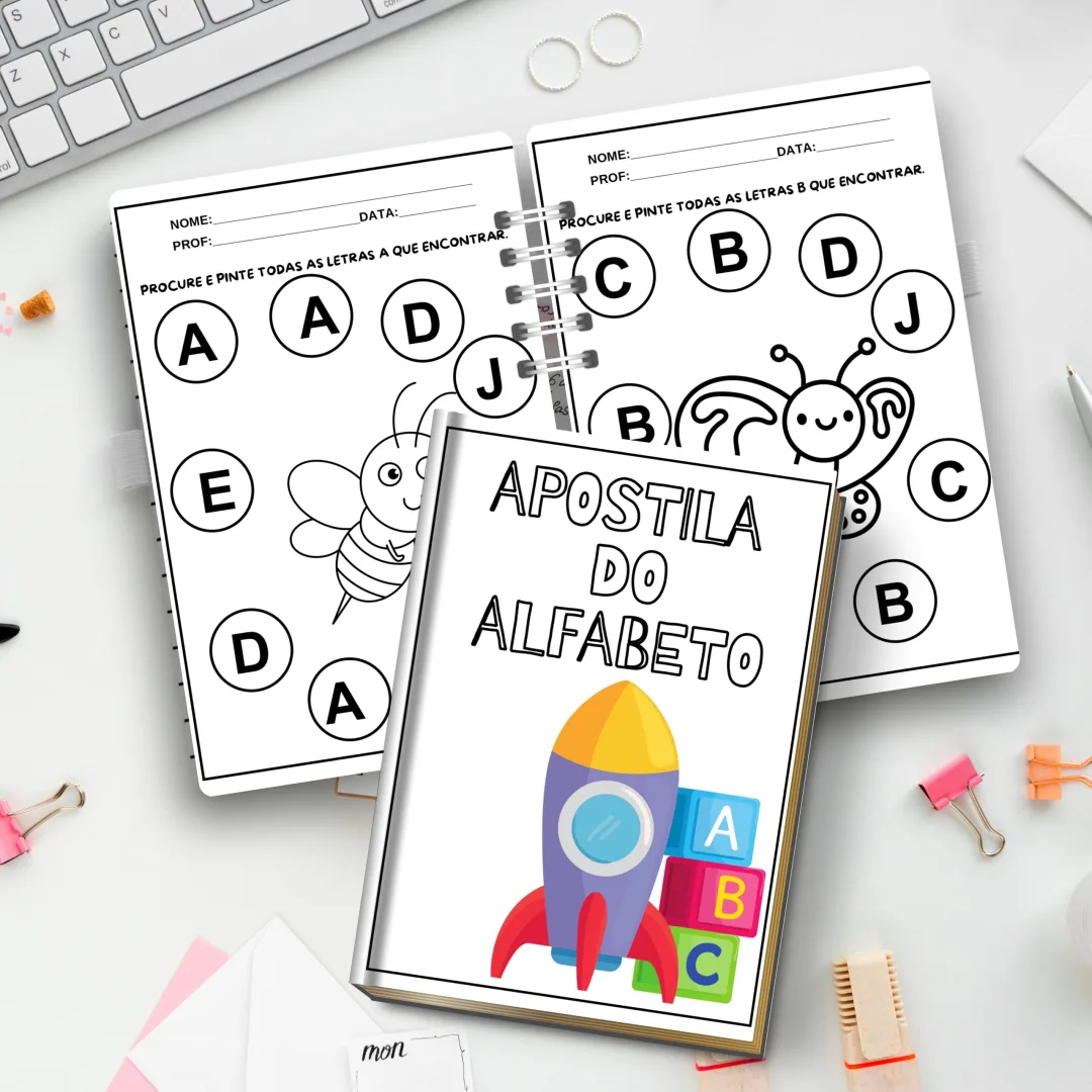 APOSTILA DO ALFABETO PARA COLORIR