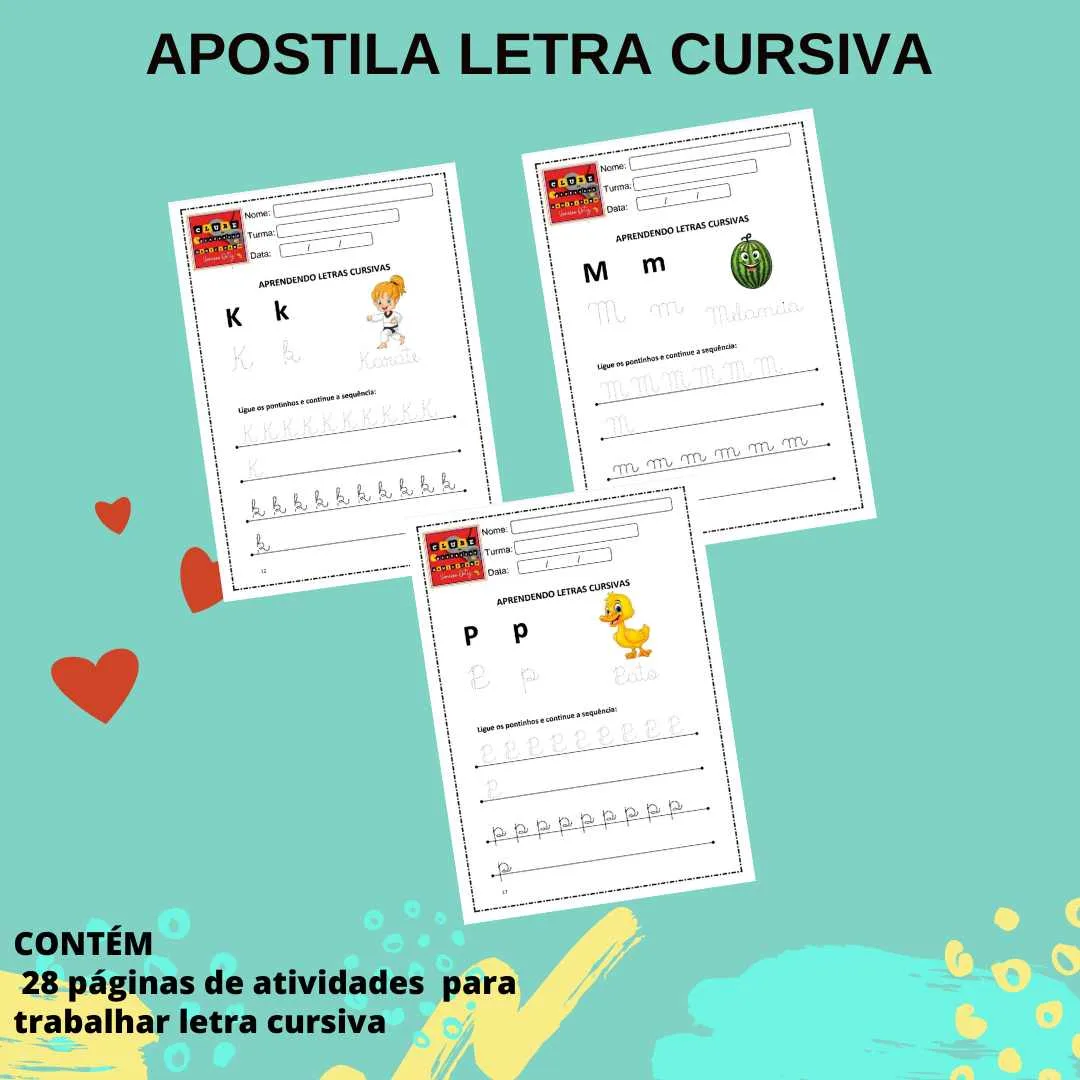 APOSTILA LETRA CURSIVA