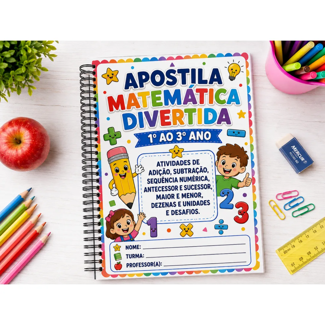 Apostila Matemática Divertida – Atividades 1º ao 3º Ano Em PDF