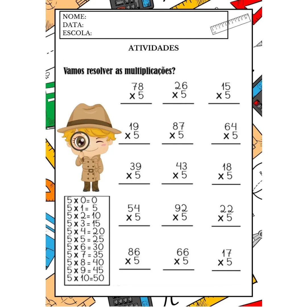 Apostila Multiplicação — Pronto para Imprimir