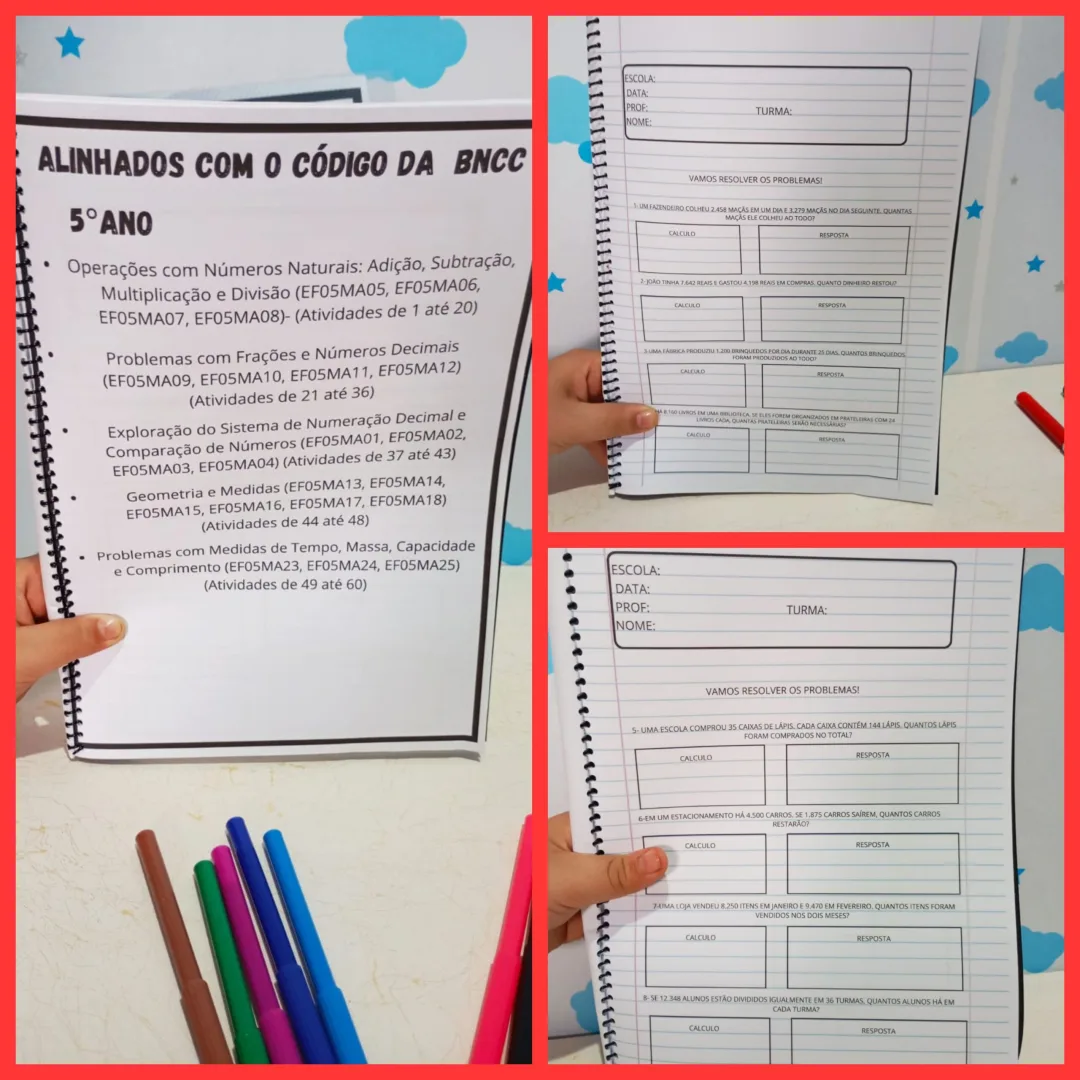 APOSTILA PROBLEMAS MATEMÁTICOS 5° ANO