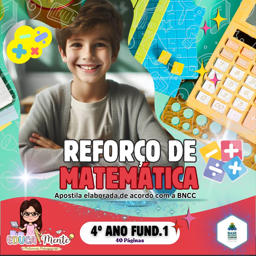 ⭐ APOSTILA REFORÇO DE MATEMÁTICA 4° ANO ⭐