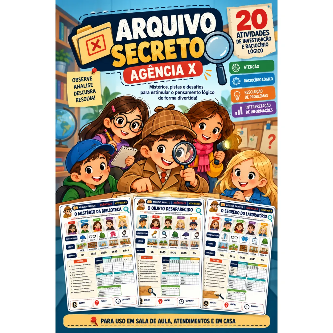 Arquivo Secreto 20 Atividades de Raciocínio 6 Ano Pdf