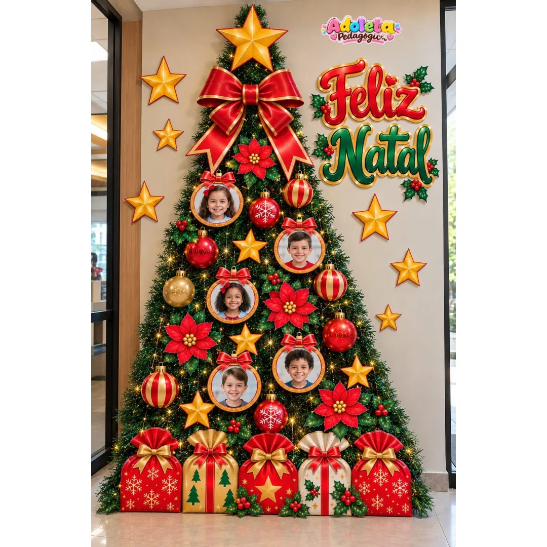 Árvore de Natal Foto Parede Festão