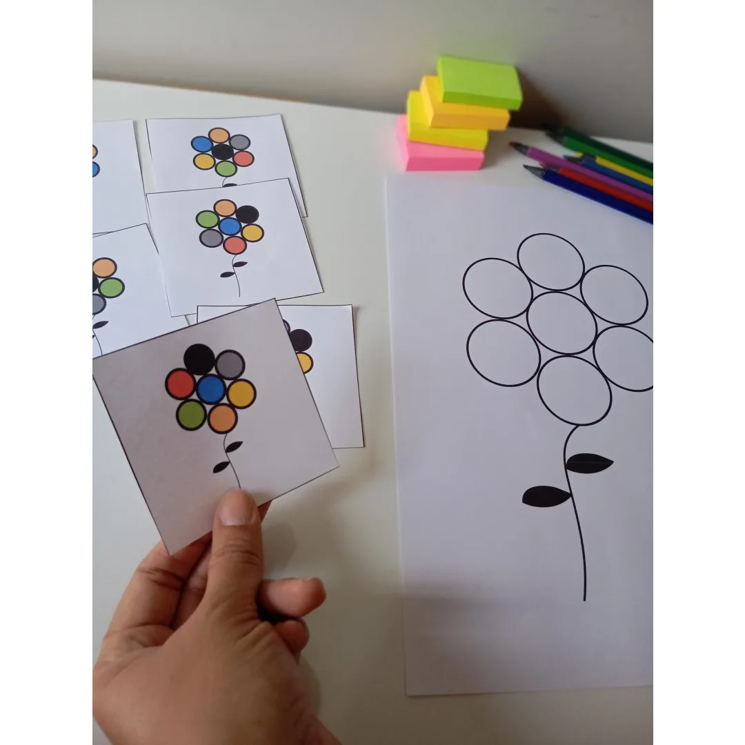 Atividade Complete a Flor Educação Infantil e Coordenação Motora