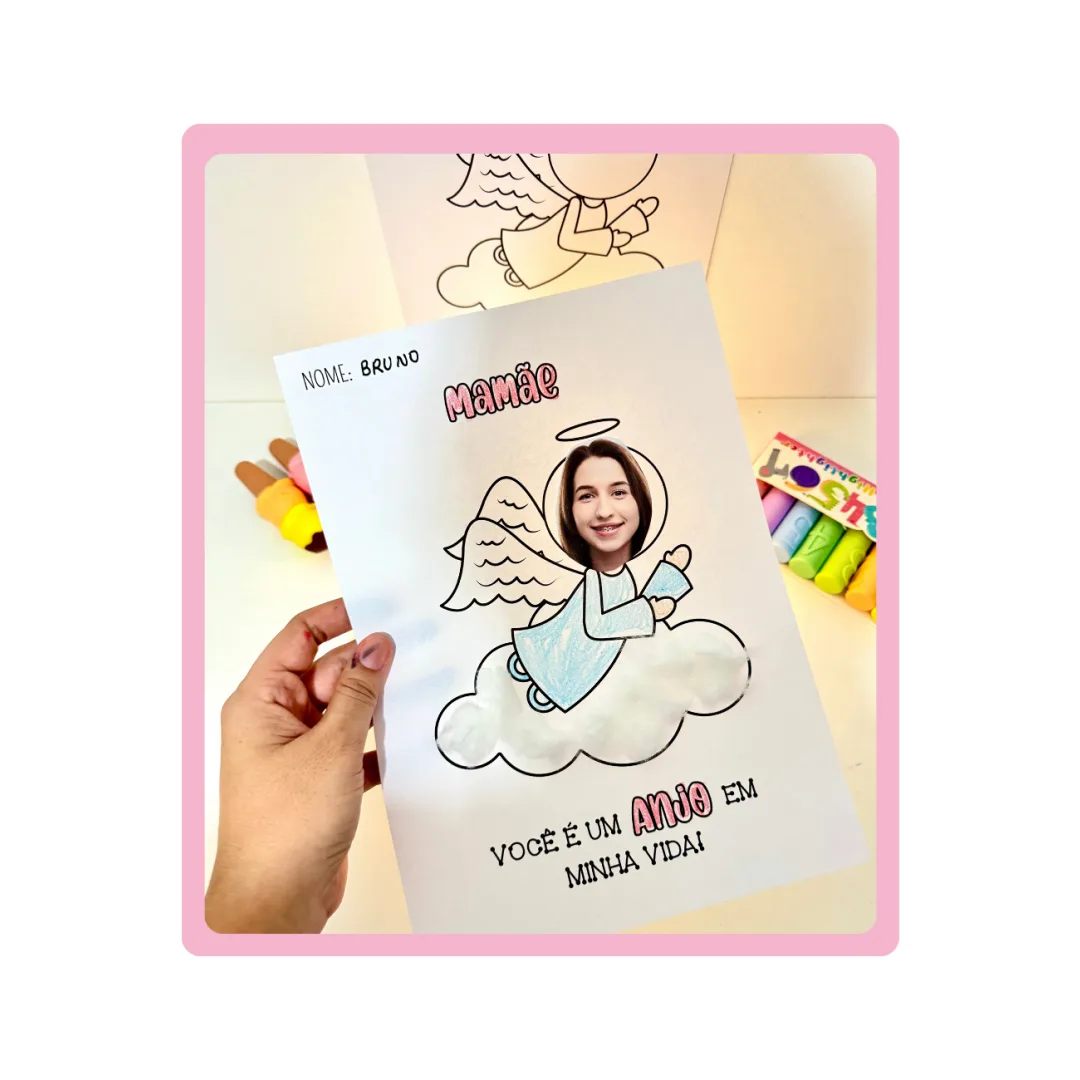 ATIVIDADE DE ARTES DIA DAS MÃES (ANJO)