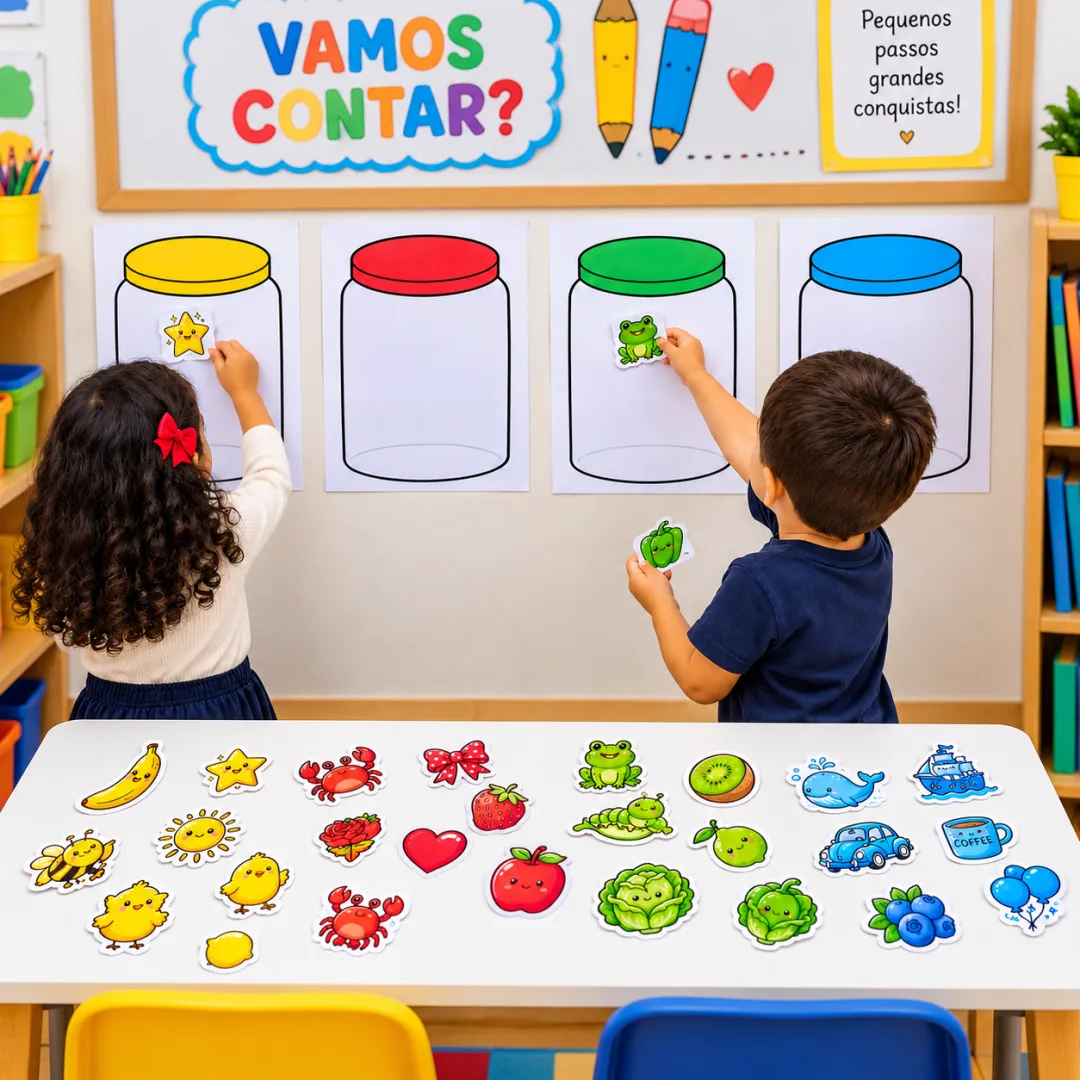 Atividade de Classificação de Cores - Educação Infantil - PDF