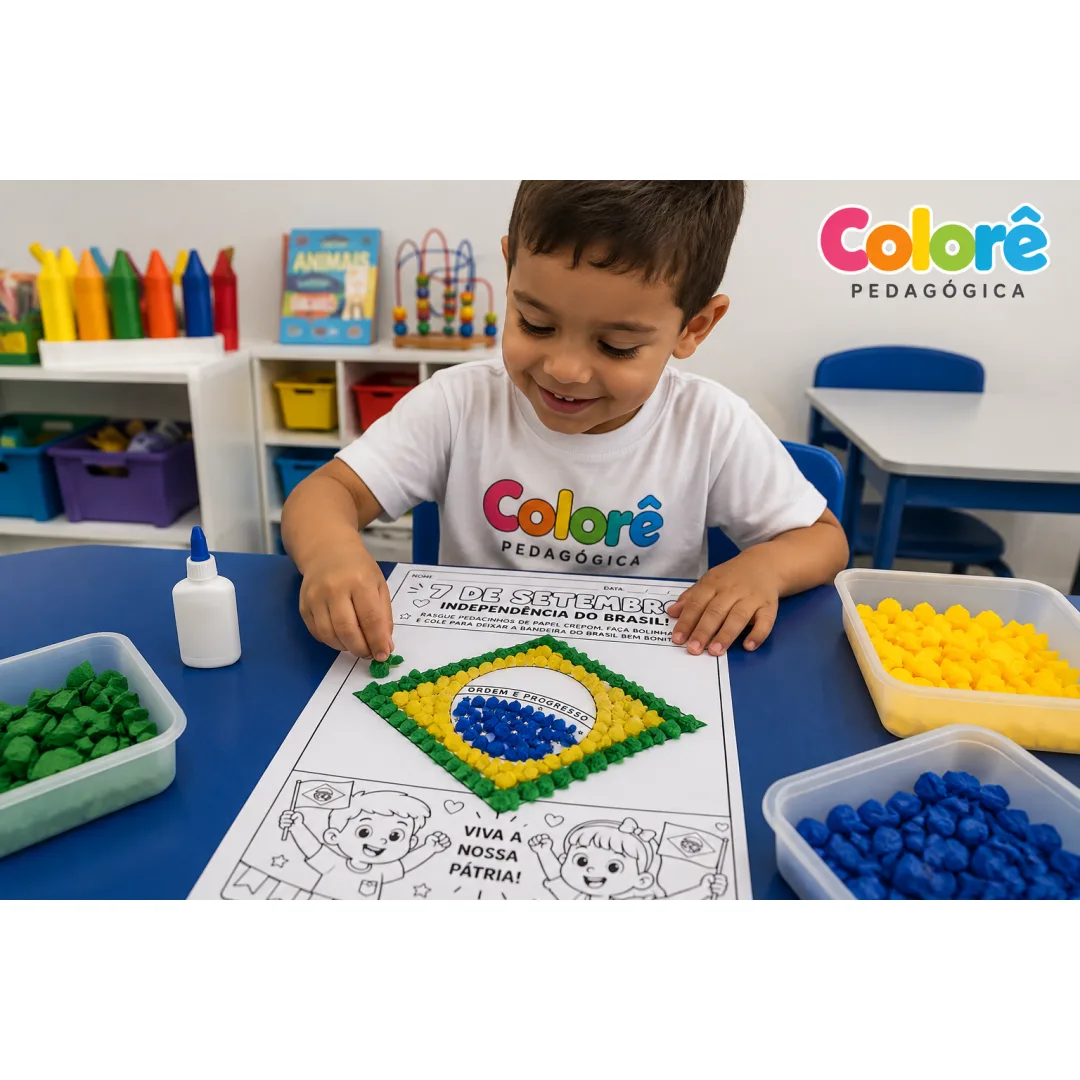 ATIVIDADE DE COLAGEM DA INDEPENDÊNCIA DO BRASIL.