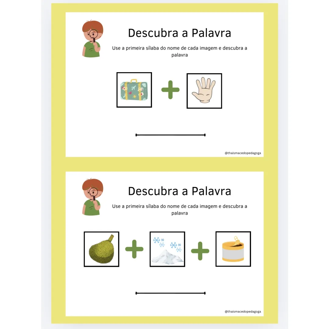 Atividade de Formação de Palavras - PDF