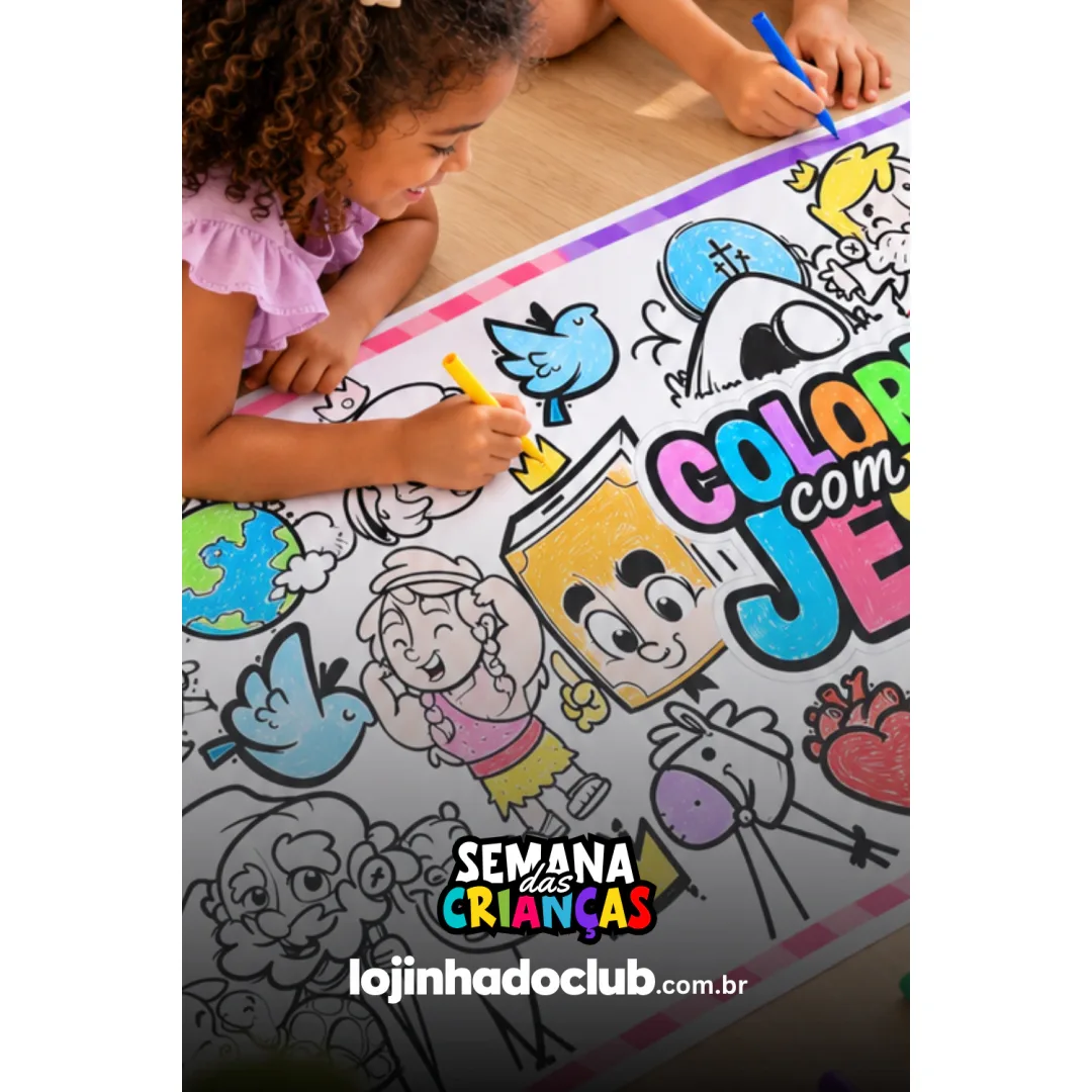 Atividade de Pintura Coletiva - Dia das Crianças - PDF