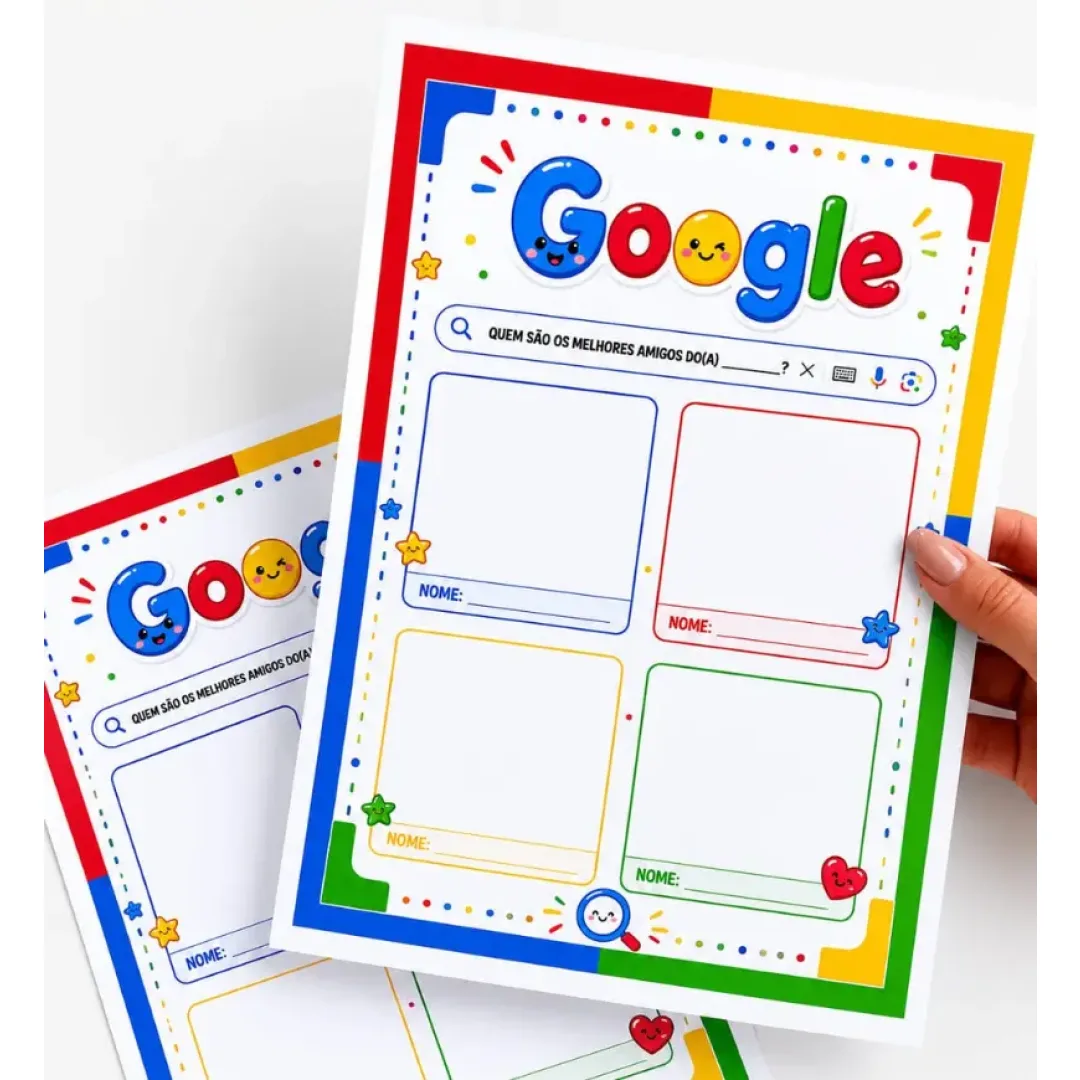 Atividade Dia do Amigo - Google