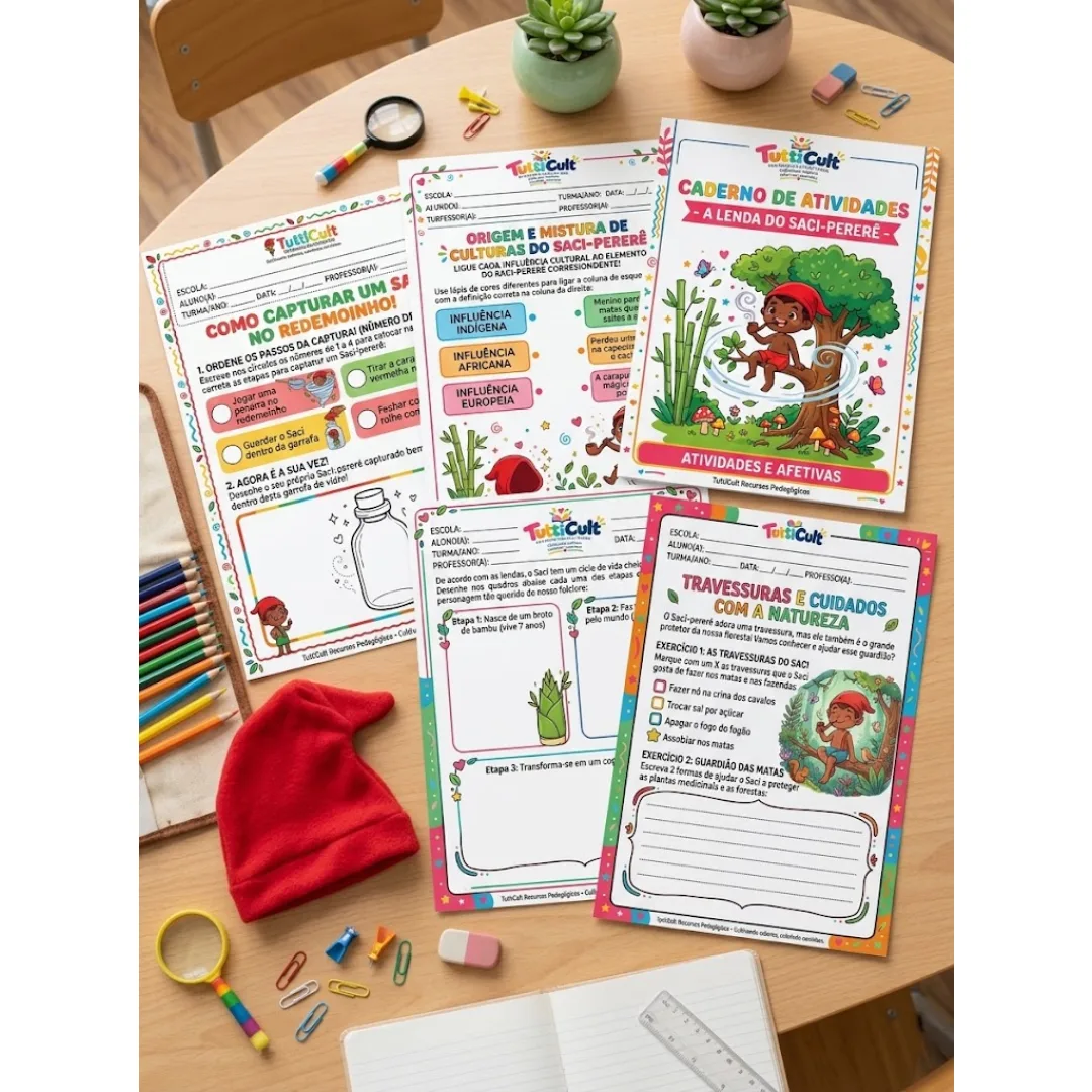 Atividade Dia do Saci - Ensino Fundamental - PDF