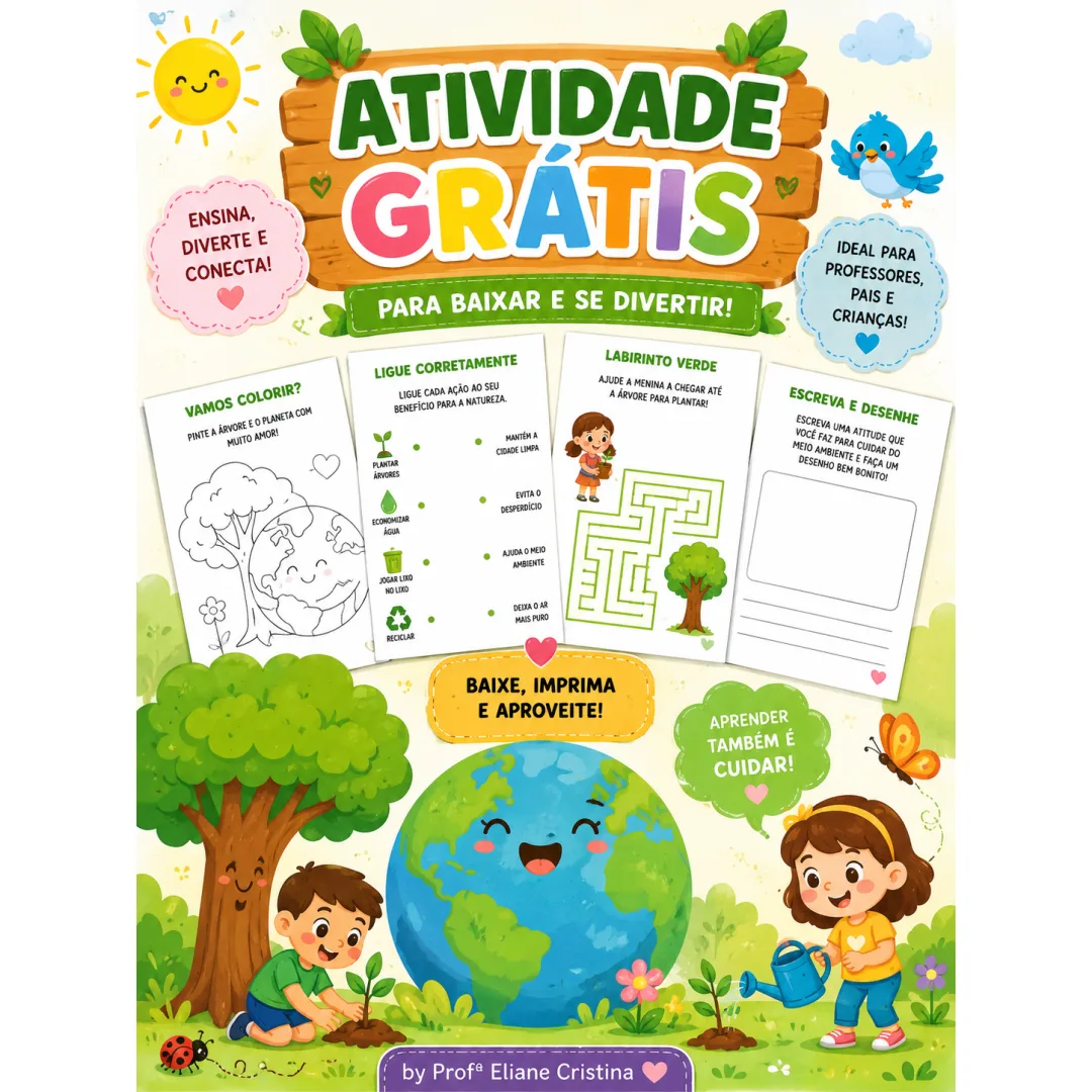 Atividade Gratuita - Consciência Fonológica - Educação Infantil - PDF