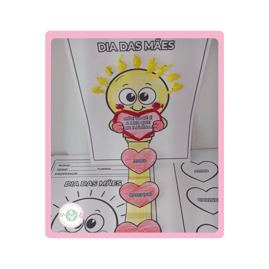 ATIVIDADE INTERATIVA DIA DAS MÃES PARA COLORIR - PDF