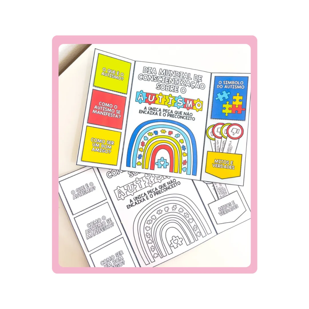 ATIVIDADE INTERATIVA DIA DO AUTISMO - Lapbook
