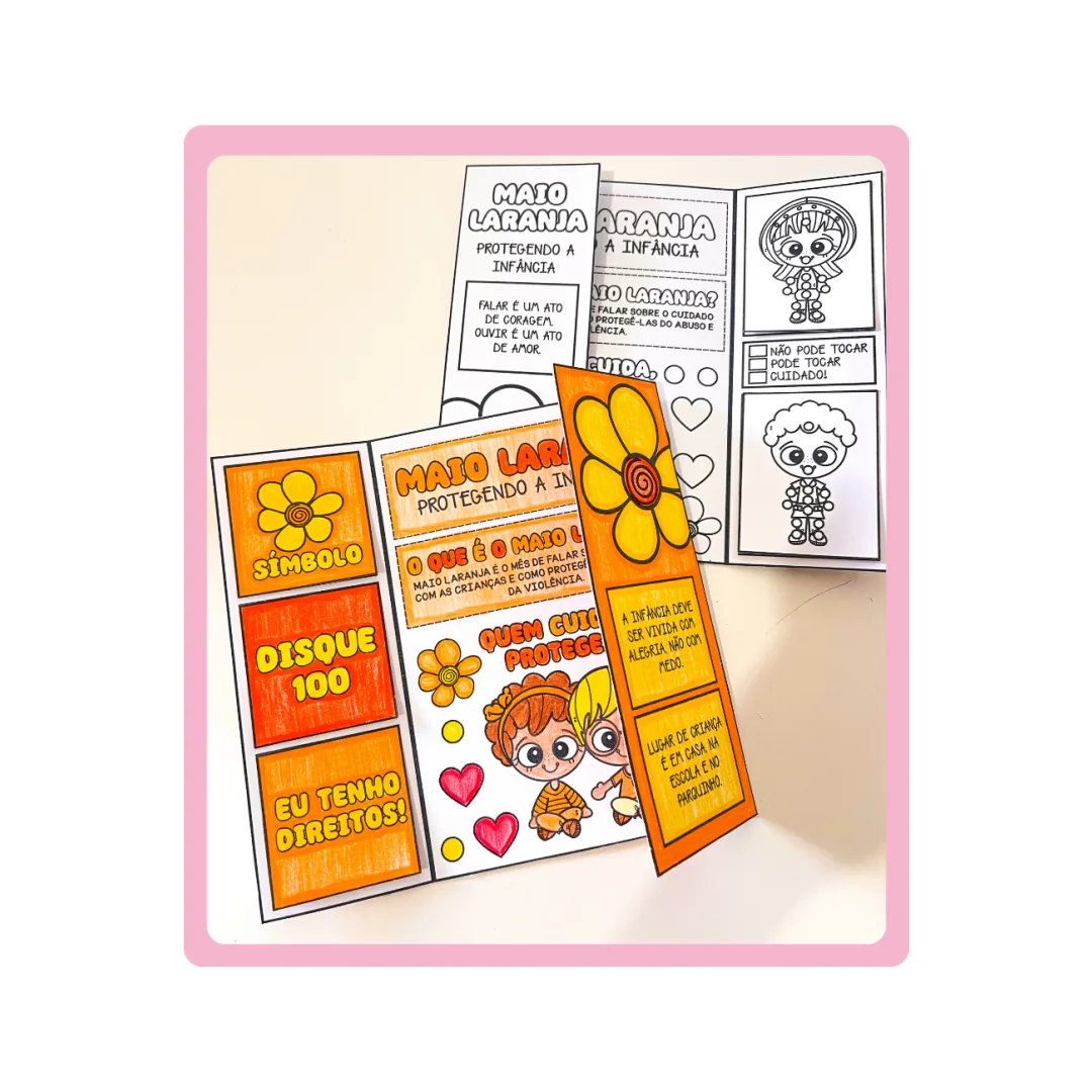 ATIVIDADE INTERATIVA MAIO LARANJA - LAPBOOK