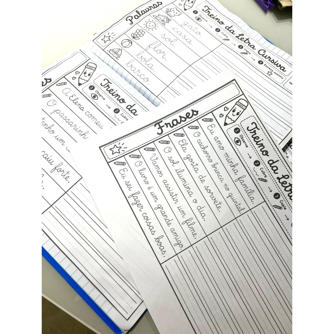 Atividade Letra Cursiva - Arquivo em PDF