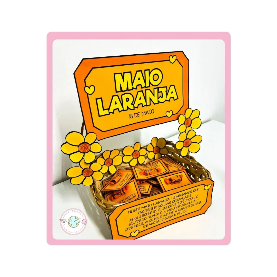 ATIVIDADE MAIO LARANJA PARA IMPRIMIR