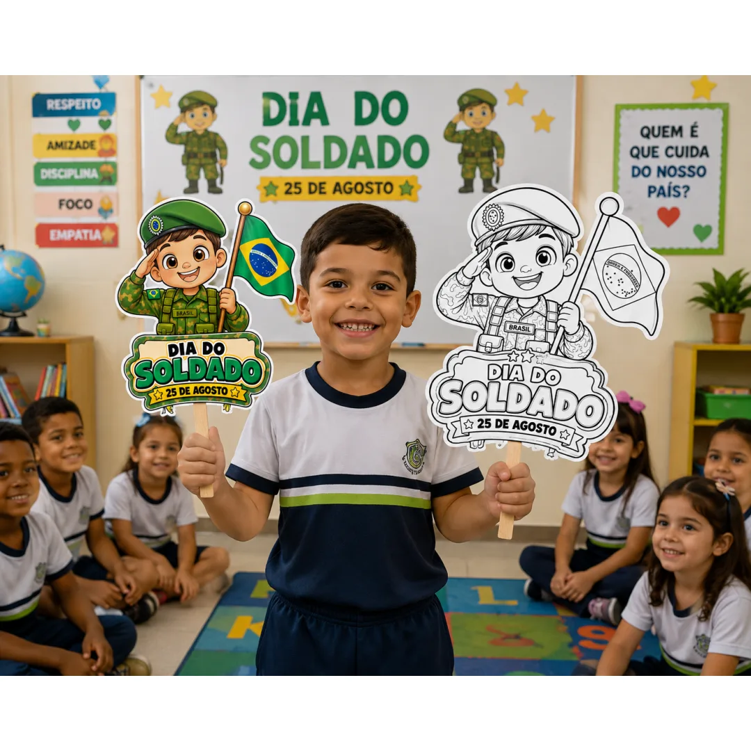 Atividade Palitoches Dia do Soldado - Educação Infantil - PDF