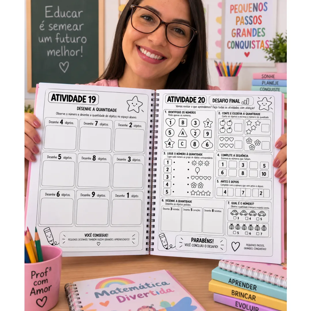 Atividades 1.º ANO / 2º ANO Números e Quantidades 1 a 10 em PDF