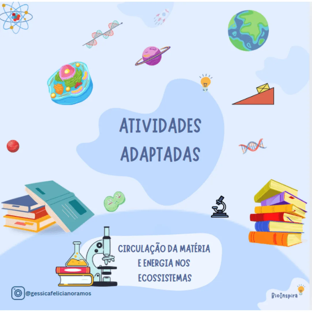 Atividades Adaptadas sobre Circulação de Matéria e Energia nos Ecossistemas (Educação Especial e AEE)