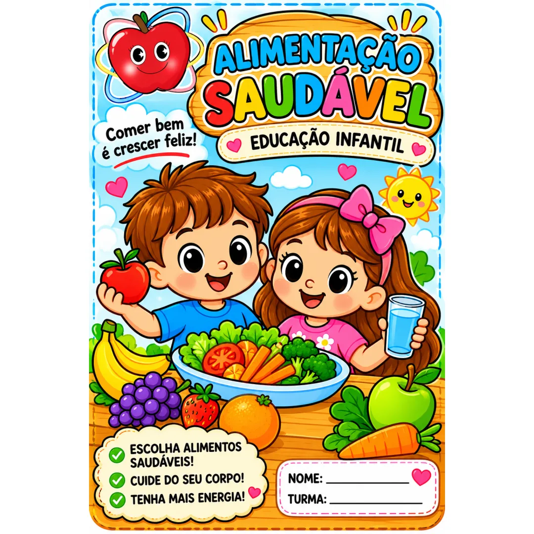 Atividades Alimentação Saúdavel Educação Infantil 8 Páginas em Pdf