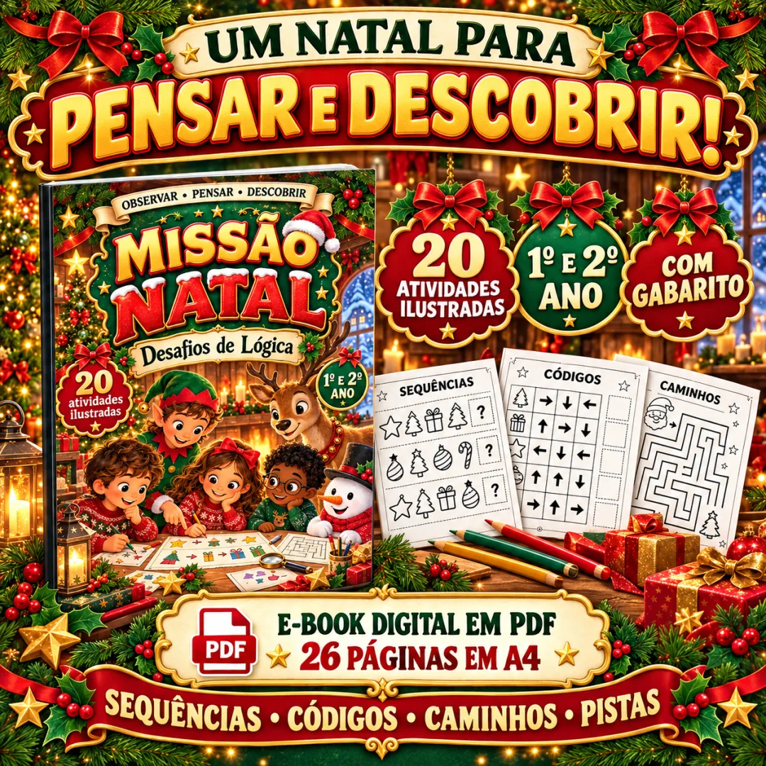 Atividades de Lógica de Natal em PDF