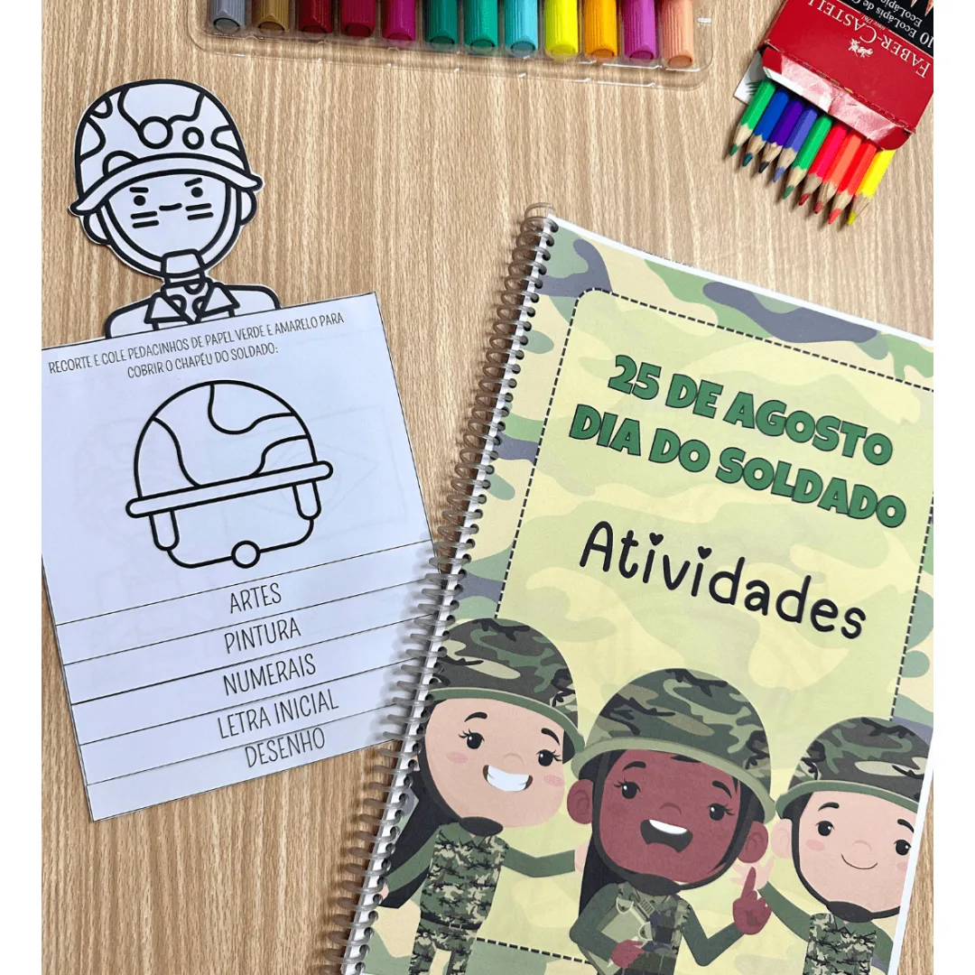Atividades Dia do Soldado + Flipbook temático