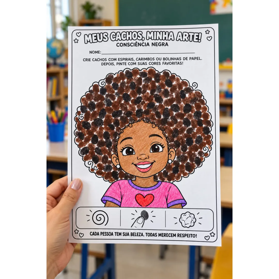 Atividades Mãozinhas - Consciência Negra - PDF