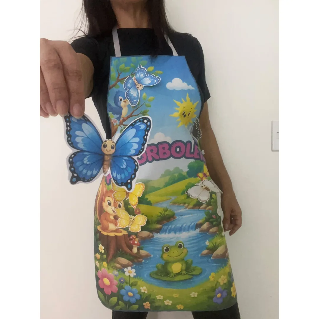 AVENTAL POÉTICO — AS BORBOLETAS