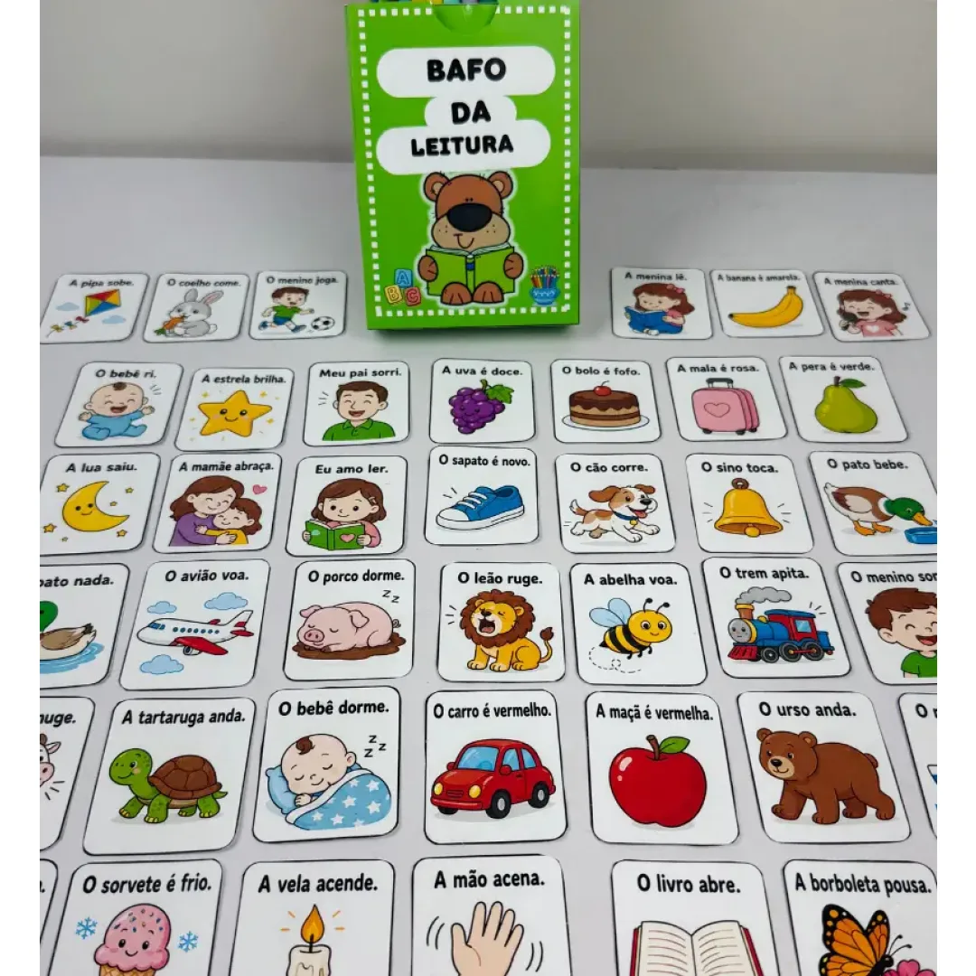 Bafo da Leitura - Jogo de Alfabetização PDF com 170 Cartas