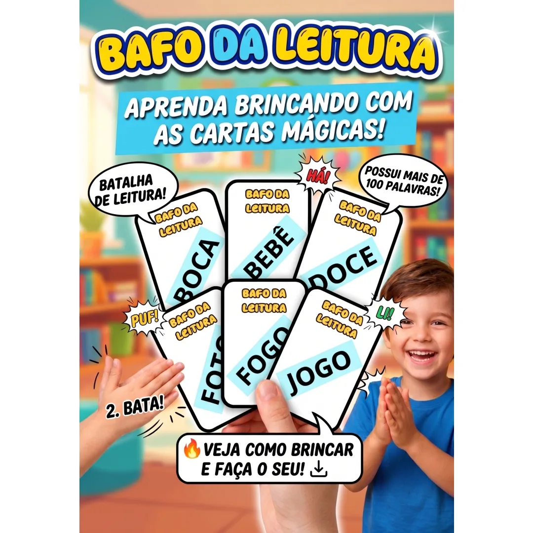 Bafo da Leitura - Jogo de Alfabetização - PDF