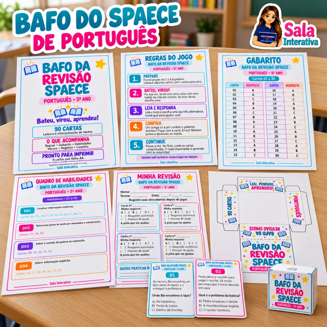 Bafo da Revisão SPAECE - Português 5º ano - PDF