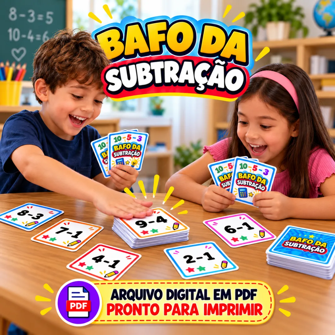 Bafo da Subtração – Jogo Matemático em PDF