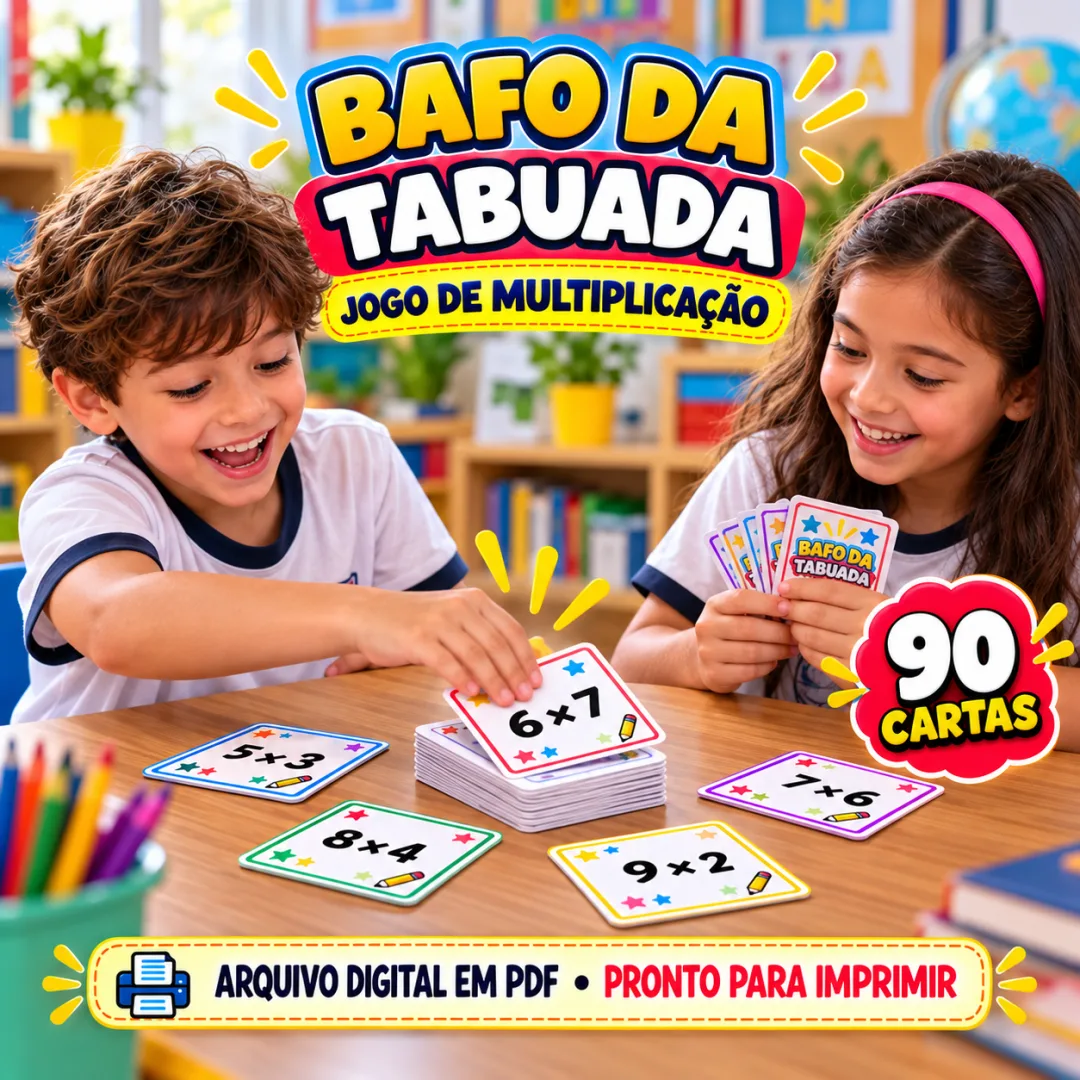Bafo da Tabuada – Jogo de Multiplicação em PDF