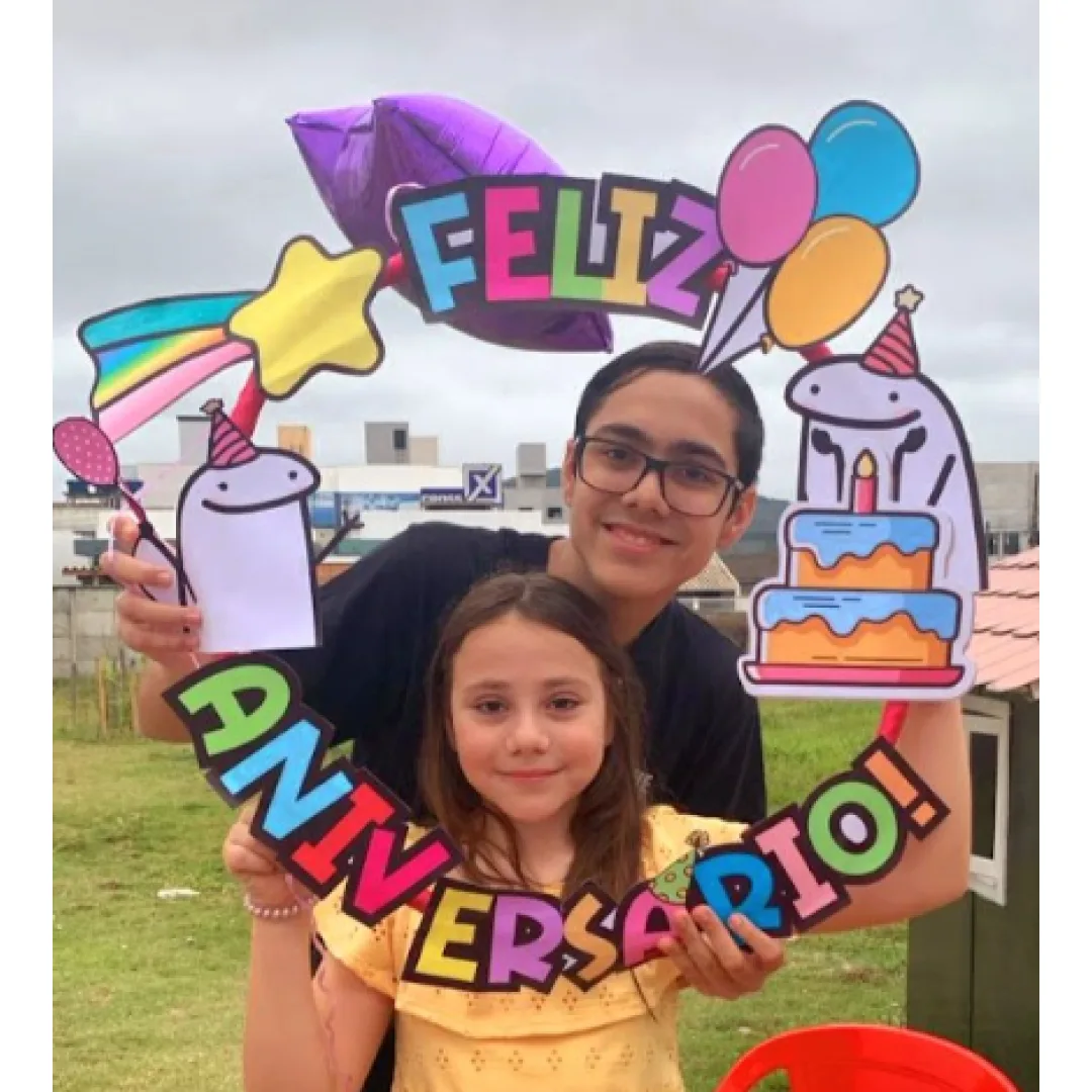 BAMBOLÊ ANIVERSÁRIO  - MOLDURA FOTO 🥳🎉🎂