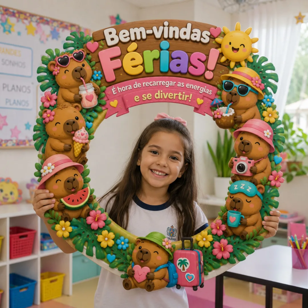 BAMBOLÊ DE FÉRIAS CAPIVARINHAS