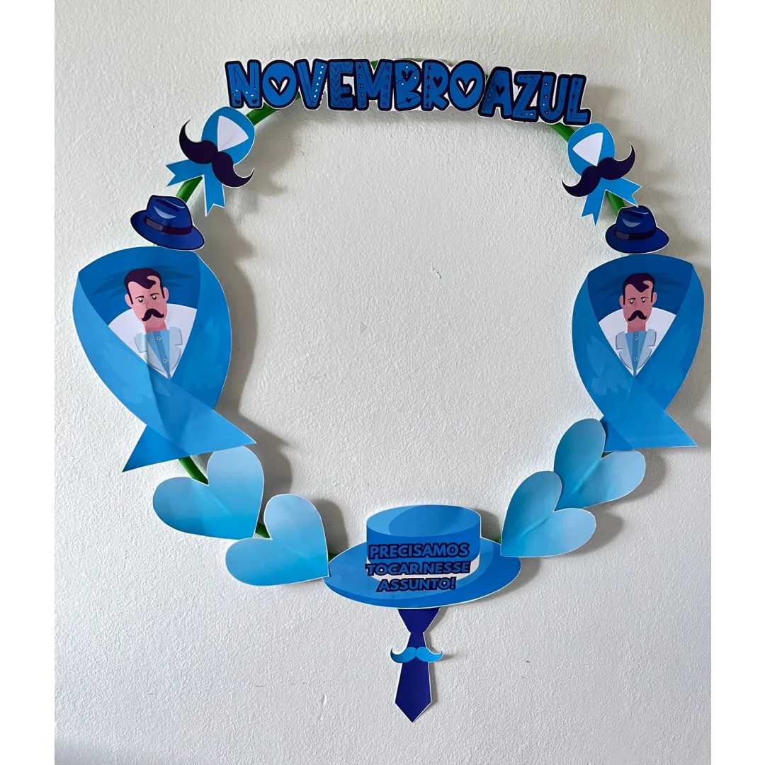 BAMBOLÊ  / MOLDURA PARA FOTO NOVEMBRO AZUL  💙
