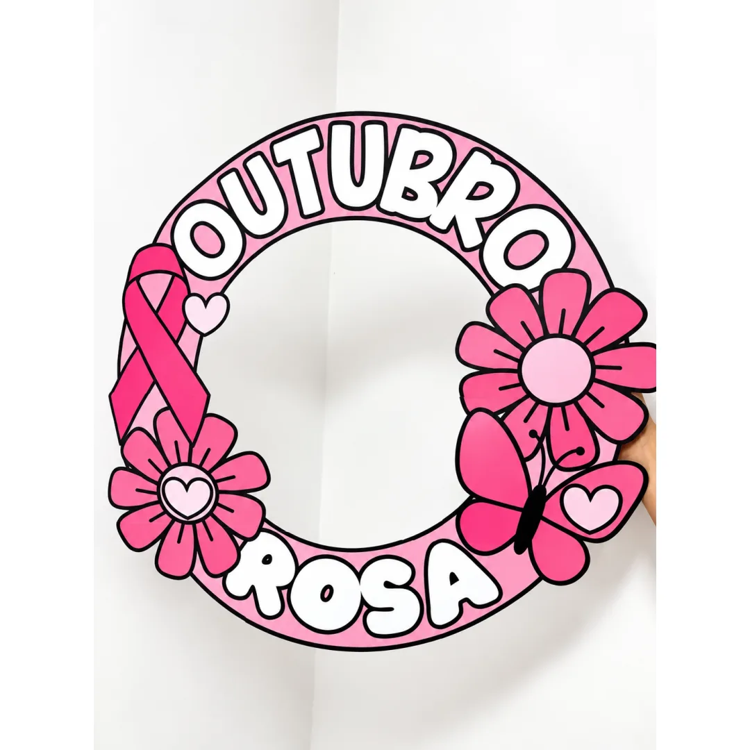 Bambolê Outubro Rosa – Recurso Decorativo para Fotos