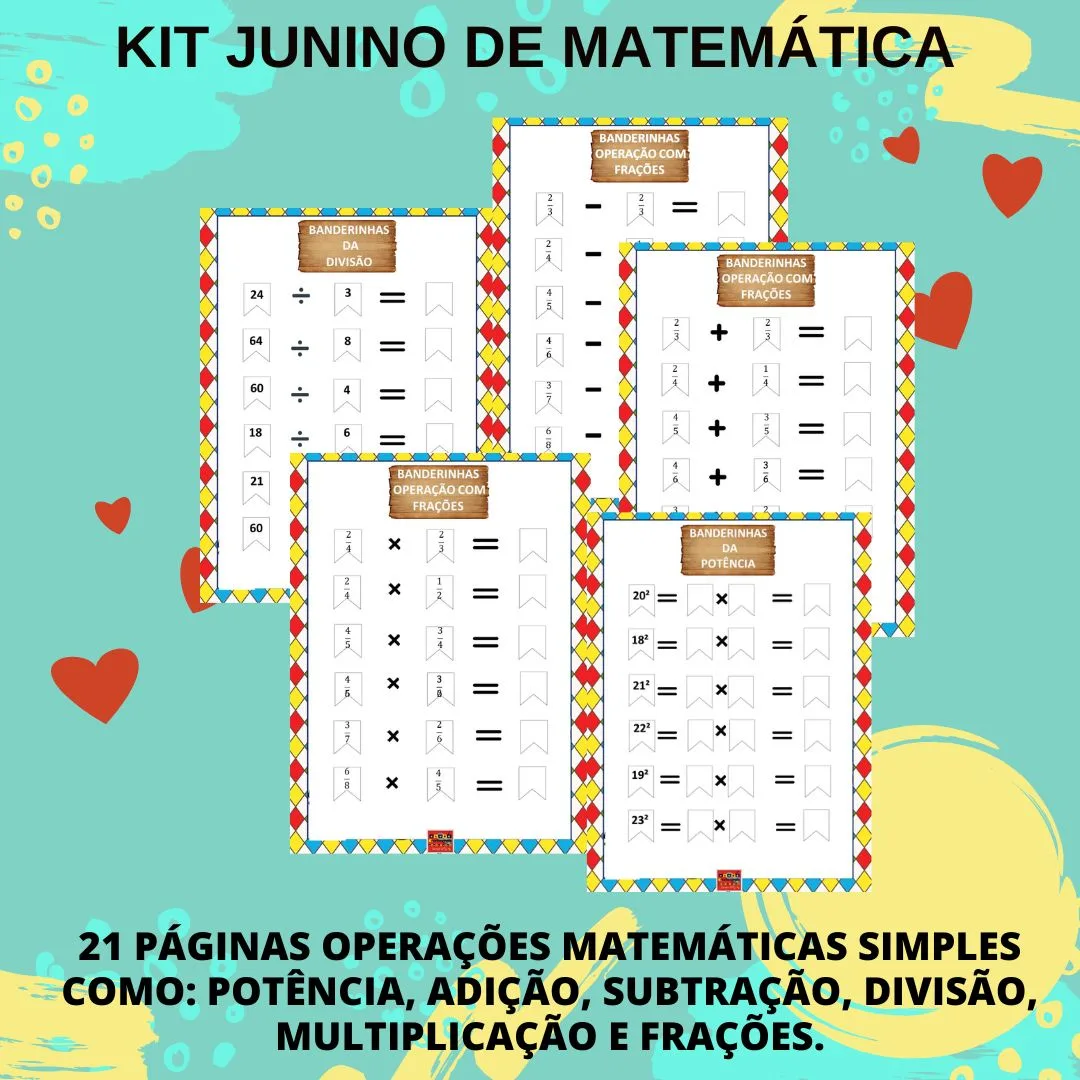 BANDEIRINHA JUNINA DE MATEMÁTICA