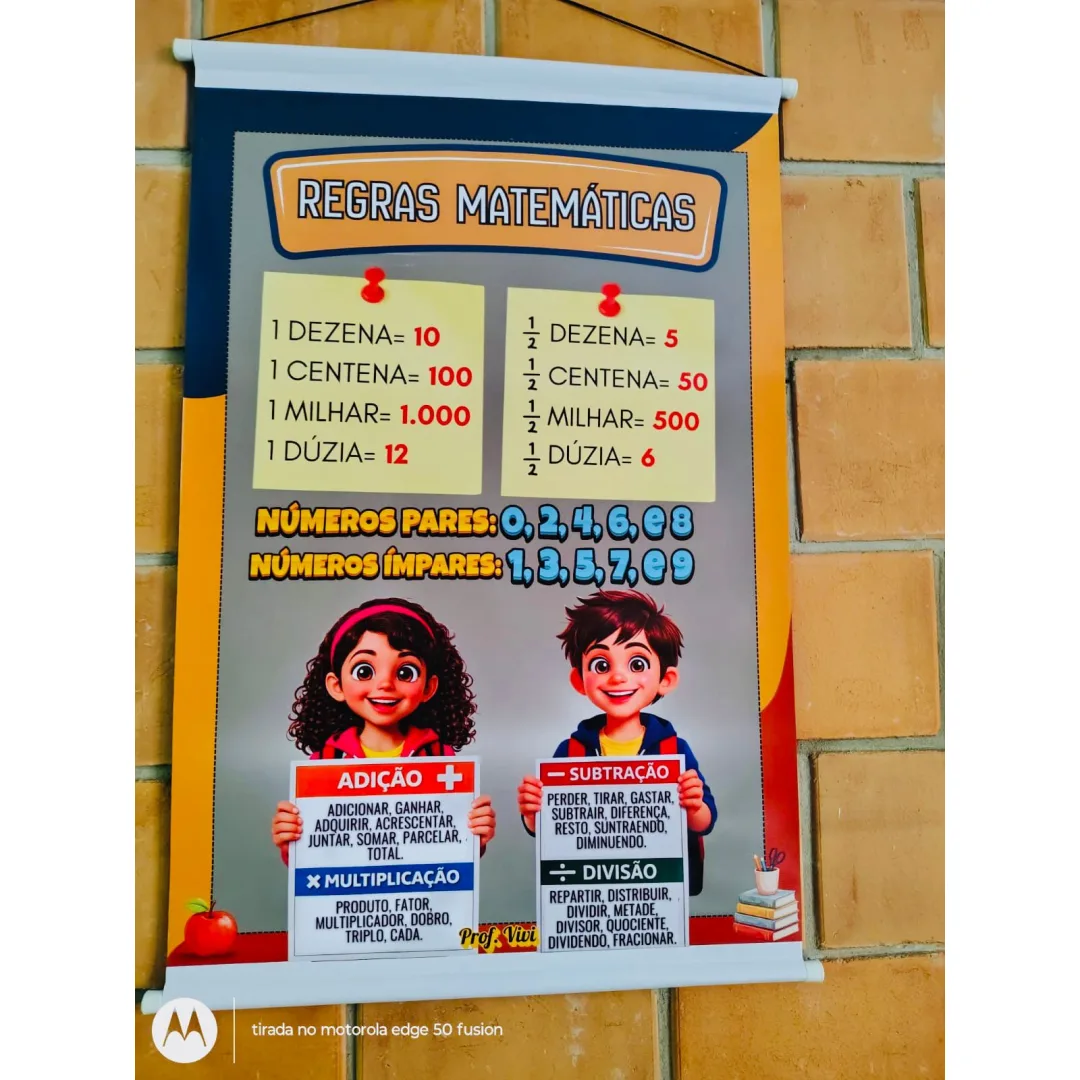 ✨BANNER REGRAS MATEMÁTICAS✨