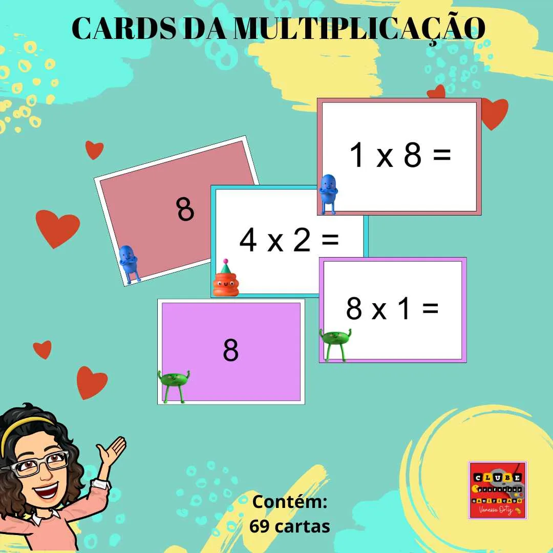 BARALHO DA MULTIPLICAÇÃO / CARD DA MULTIPLICAÇÃO