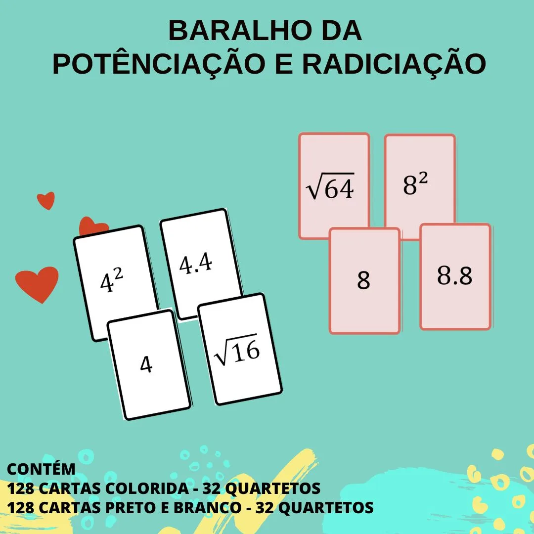 BARALHO DA POTÊNCIA E RAIZ QUADRADA
