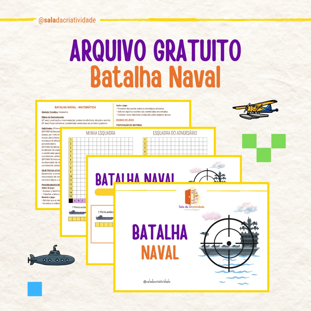 Batalha Naval  | Jogo de Coordenadas e Localização Espacial