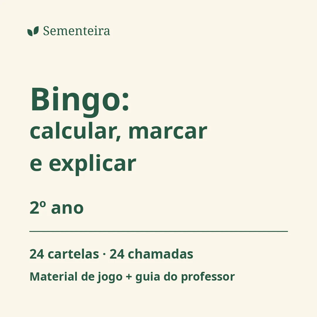 Bingo da Adição e Subtração — 2º ano